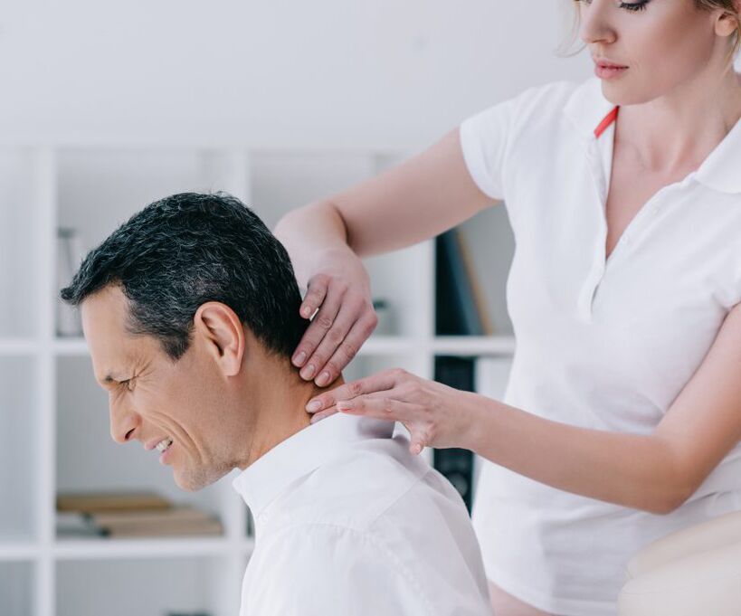 The cervical spine massage