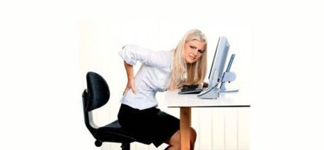 Static work osteochondrosis