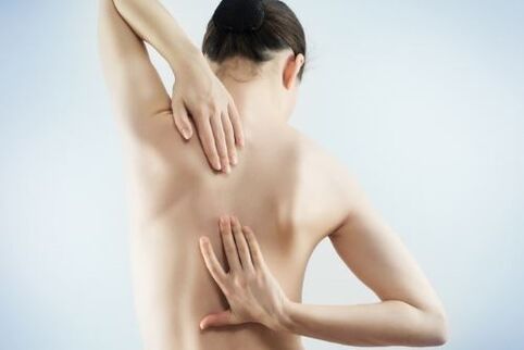 back pain in osteochondrosis